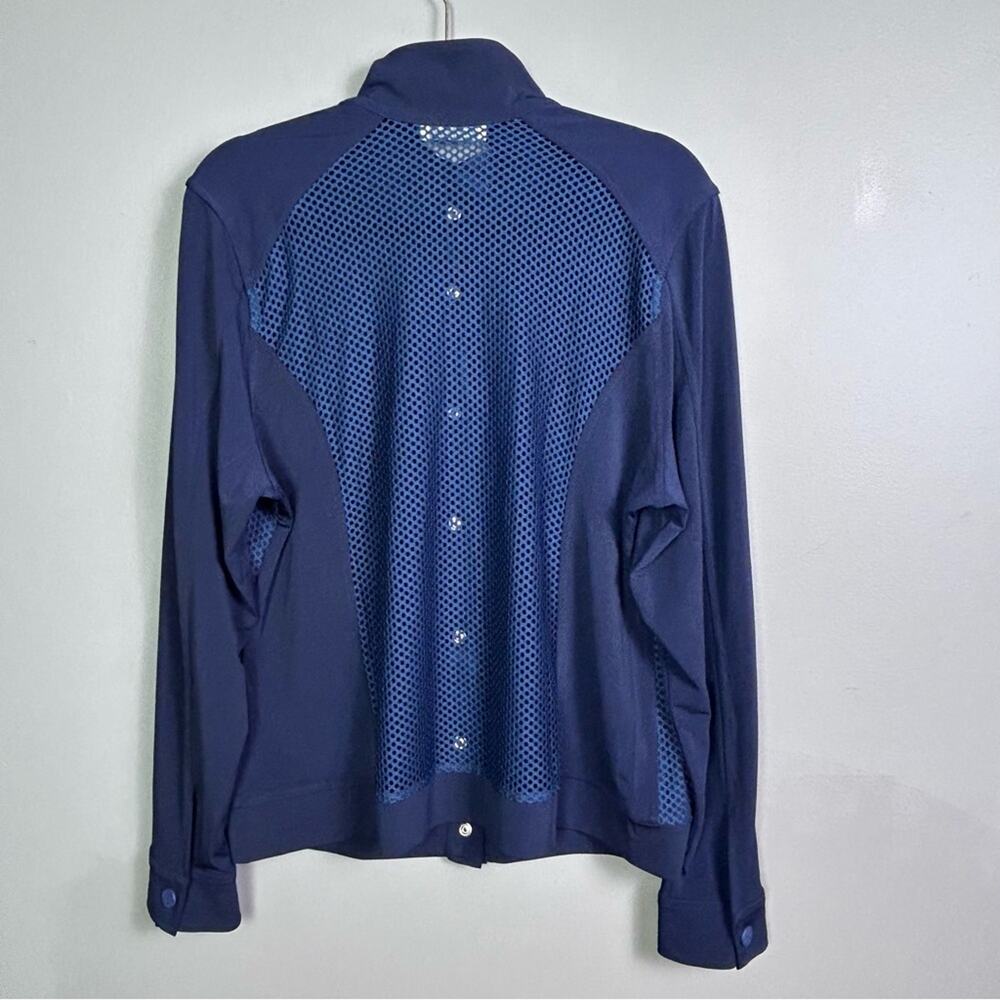 Anatomie Jacket Large netting utility sporty luxury sheer Italy blue travel - Picture 9 of 16